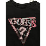 Guess Shirt tinta unita con Stampa Nero per Neonata K5YI10K6YW4 NERO GUESS 