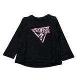 Guess Shirt tinta unita con Stampa Nero per Neonata K5YI10K6YW4 NERO GUESS 