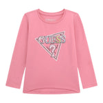 Guess Shirt tinta unita con Stampa Rosa per Neonata K5YI10K6YW4 ROSA GUESS 