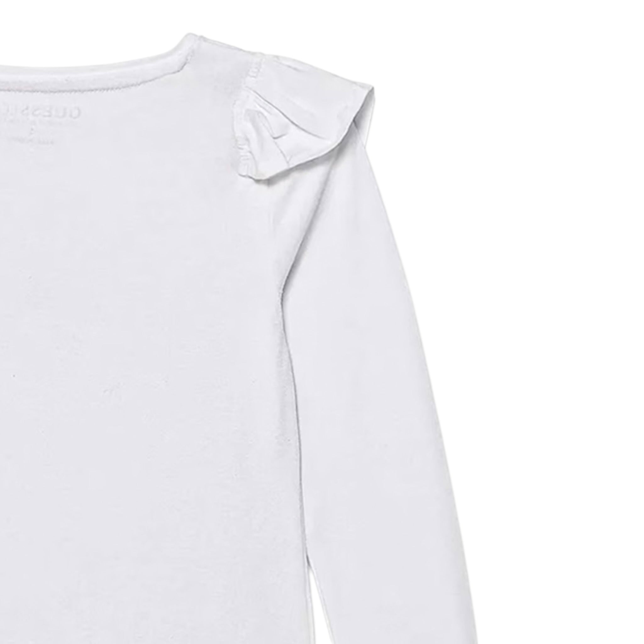 Guess Shirt tinta unita con Stampa Bianco per Neonata K5YI25K6YW4X BIANCO GUESS 
