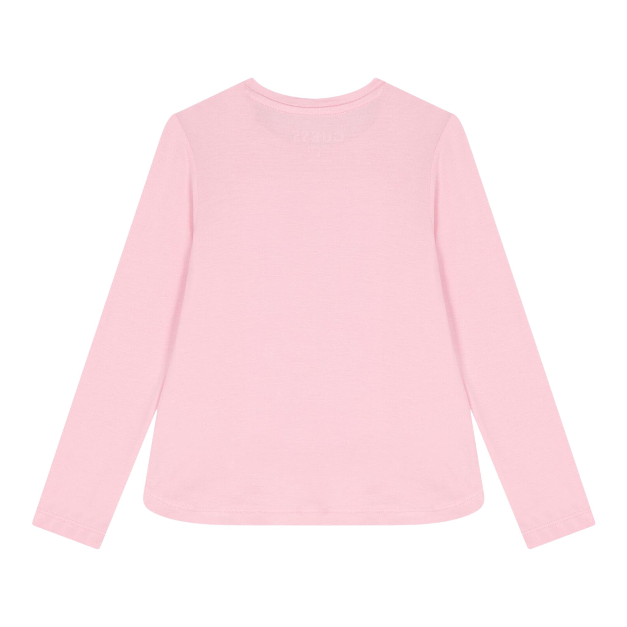 Guess Shirt Girocollo tinta unita con Paillettes Rosa per Neonata K5YI26KAPO0XXN ROSA GUESS 