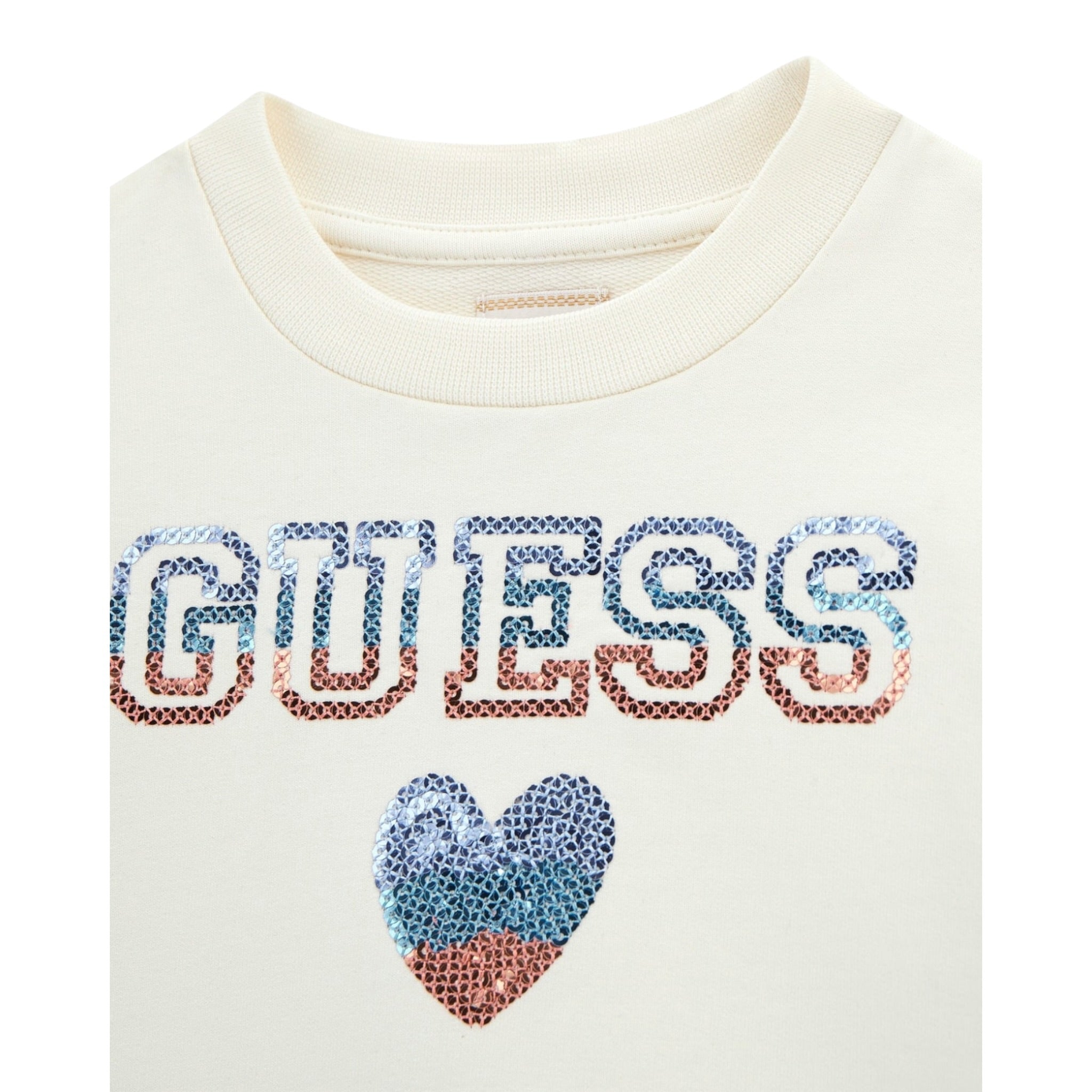 Guess Abito Tricolore con Stampa Blu per Bambina K5YK06KA6R4 BLU GUESS 