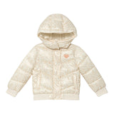 Guess Giubbino tinta unita con Zip Cappuccio E Fantasia Beige per Neonata K5YL02WEGY0 BEIGE GUESS 