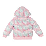 Guess Giubbino tinta unita con Zip Cappuccio E Fantasia Rosa per Neonata K5YL02WEGY0 ROSA GUESS 
