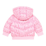 Guess Giubbino tinta unita con Zip Cappuccio E Fantasia Fuxia per Bambina K5YL02WEGY0X FUXIA GUESS 