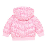 Guess Giubbino tinta unita con Zip Cappuccio E Fantasia Fuxia per Bambina K5YL02WEGY0X FUXIA GUESS 