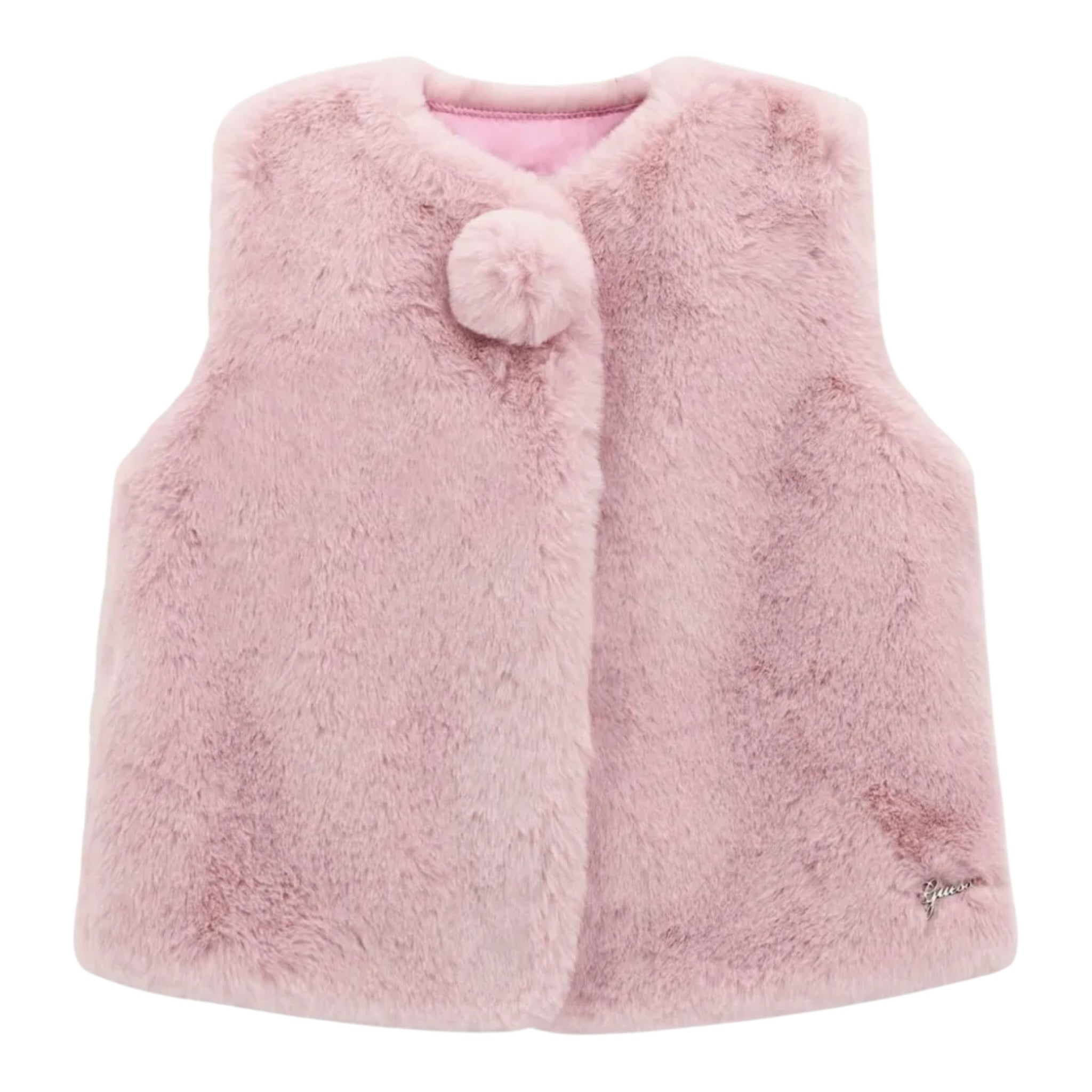 Guess Gilet tinta unita Rosa per Neonata K5YN01WHGO0 ROSA GUESS 