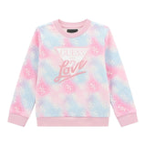 Guess Felpa Chiusa Girocollo tinta unita Stampa Fantasia Rosa per Bambina K5YQ02KA6R4J ROSA GUESS 