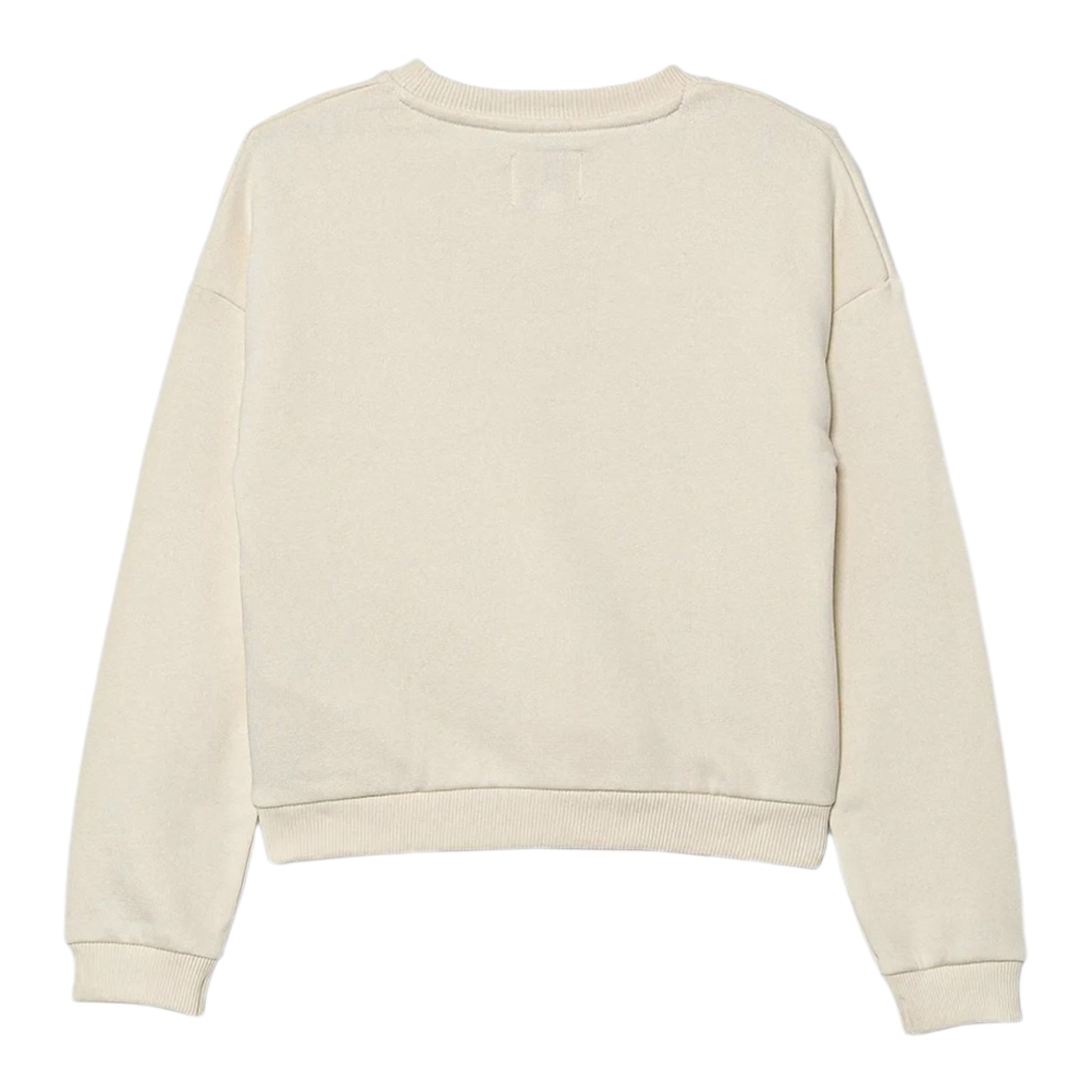 Guess Felpa Chiusa Girocollo tinta unita con Paillettes Panna per Bambina K5YQ09KAV34 PANNA GUESS 
