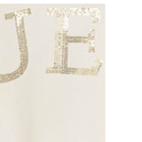 Guess Felpa Chiusa Girocollo tinta unita con Paillettes Panna per Bambina K5YQ09KAV34X PANNA GUESS 