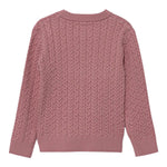 Guess Maglia Girocollo tinta unita con Lofo Rosa per Neonata K5YR04Z3OI0 ROSA GUESS 