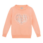 Guess Maglia Girocollo tinta unita con Paillettes Pesca per Bambina K5YR08Z2NQ2J PESCA GUESS 