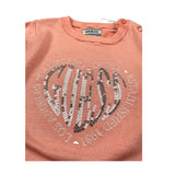 Guess Maglia Girocollo tinta unita con Paillettes Pesca per Neonata K5YR08Z2NQ2 PESCA GUESS 