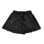 Liu Jo Short tinta unita In Ecopelle Nero per Bambina KF2056 NERO LIU JO 