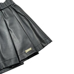 Liu Jo Short tinta unita In Ecopelle Nero per Bambina KF2056 NERO LIU JO 