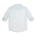 Guess Camicia tinta unita Manica Lunga Azzurro per Bambino L2GH08WEK92 AZZURRO GUESS 