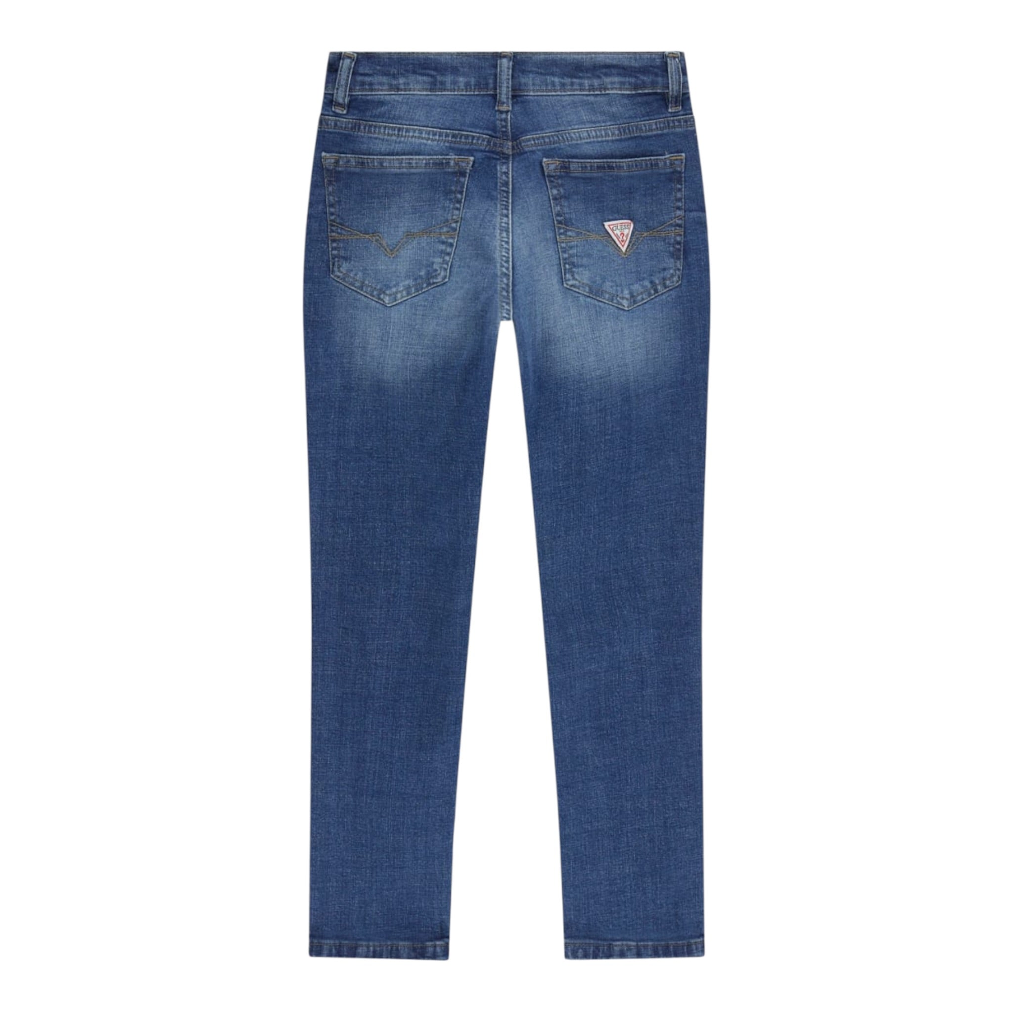 Guess Jeans tinta unita con Logo Blu per Bambino L3YA00D52Z0 BLU GUESS 