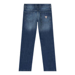 Guess Jeans tinta unita con Logo Blu per Bambino L3YA04D52Z0 BLU GUESS 