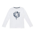 Guess Shirt Girocollo tinta unita con Stampa Bianco per Bambino L5BI01I3Z14 BIANCO GUESS 