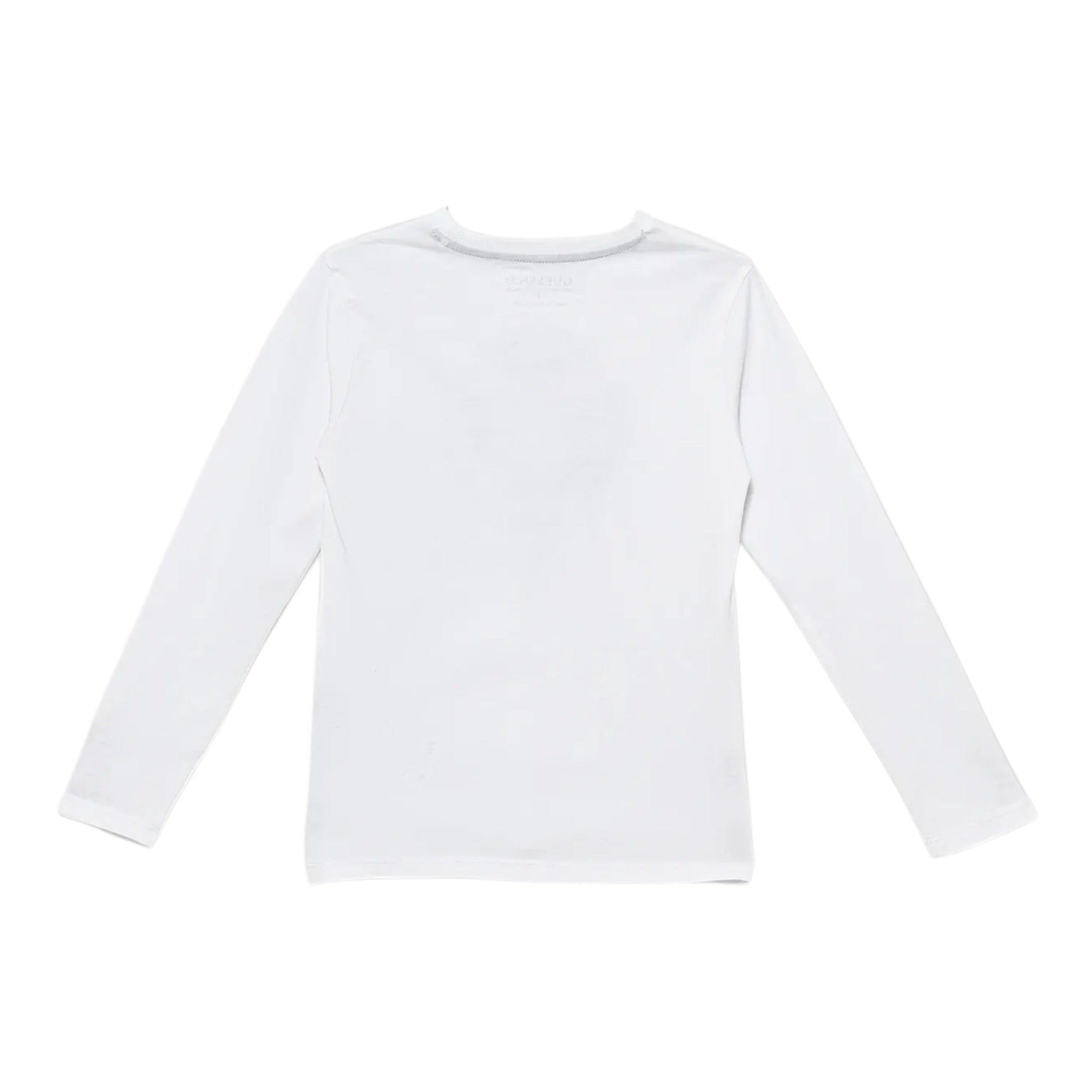 Guess Shirt Girocollo tinta unita con Stampa Bianco per Bambino L5BI01I3Z14 BIANCO GUESS 