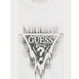 Guess Shirt Girocollo tinta unita con Stampa Bianco per Bambino L5BI21I3Z14 BIANCO GUESS 