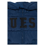 Guess Giubbino tinta unita con Cappuccio Blu per Bambino L5BL01WB240 BLU GUESS 