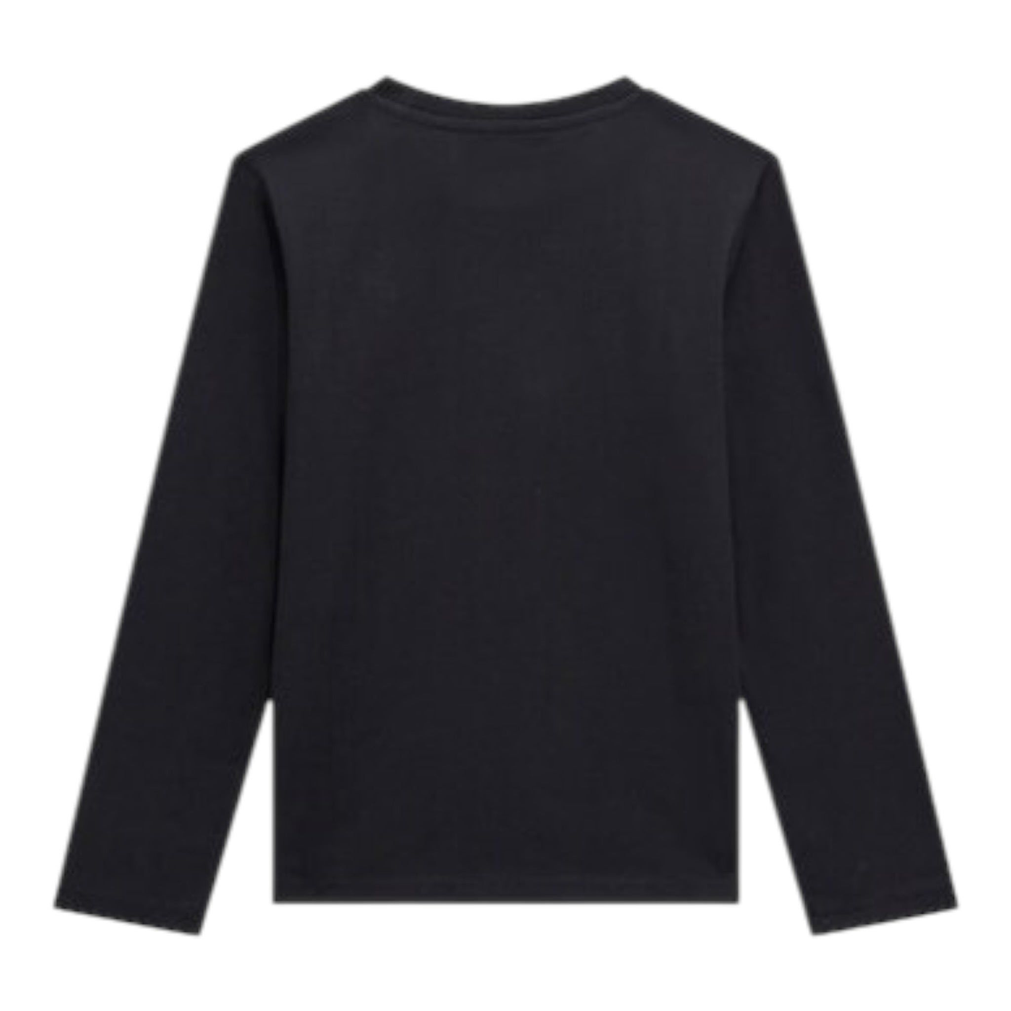 Guess Shirt Girocollo tinta unita con Stampa Nero per Bambino L5RI01K8HM4 NERO GUESS 