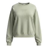 Guess Felpa Giocollo tinta unita con Stampa Verde per Bambino L5RQ16 VERDE GUESS 