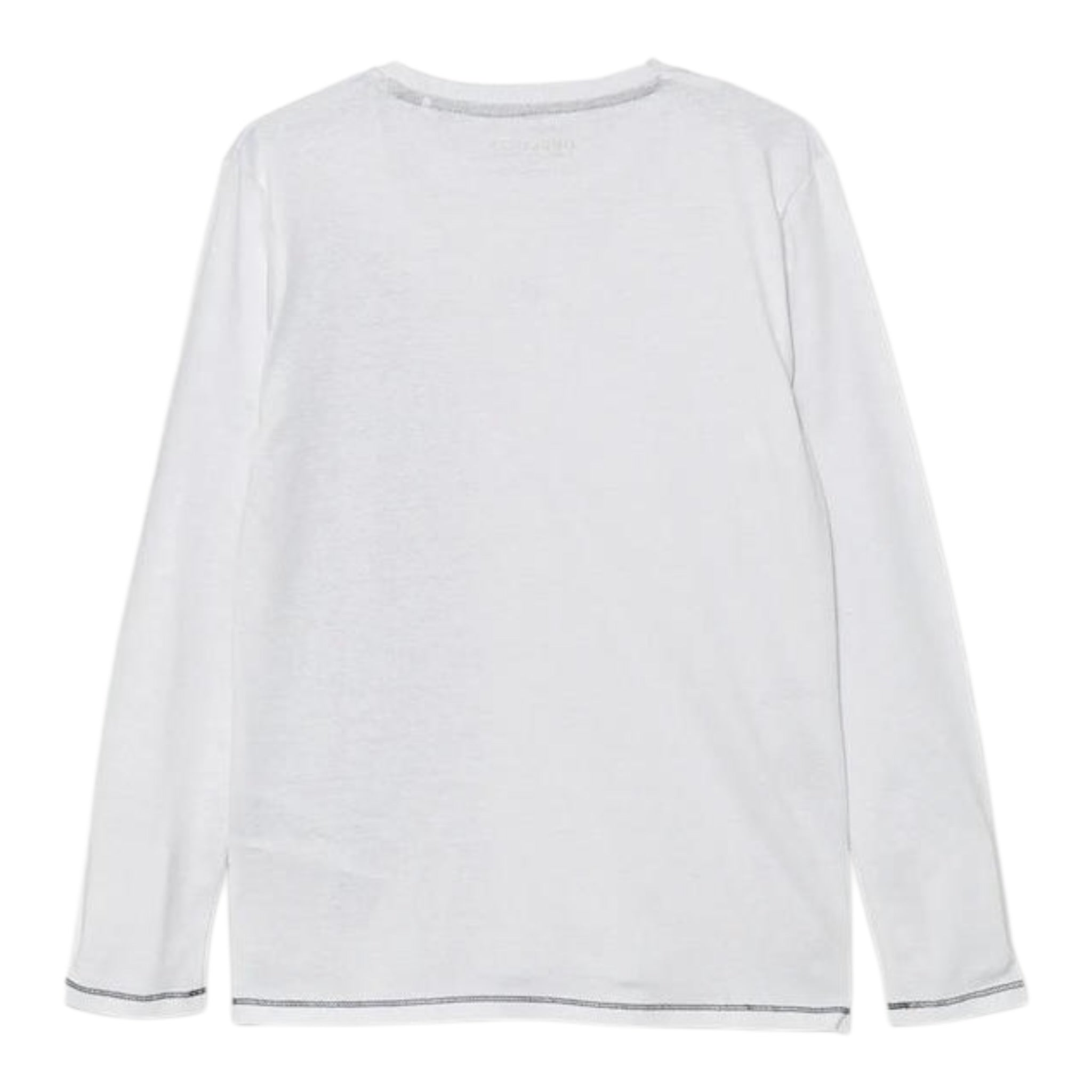 Guess Shirt Girocollo tinta unita con Stampa Bianco per Bambino L5YI02KIHM4 BIANCO GUESS 