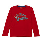 Guess Shirt tinta unita con Stampa Rosso per Bambino L5YI14K8HM4X ROSSO GUESS 