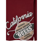 Guess Shirt tinta unita Girocollo con Stampa Bordeaux per Bambino L5YI26K8HM4 BORDEAUX GUESS 
