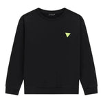 Guess Felpa tinta unita con Stampa Nero per Bambino L5YQ03A7D74 NERO GUESS 