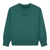 Guess Felpa Chiusa Girocollo tinta unita con Logo Verde per Bambino L5YQ22KAV34 VERDE GUESS 