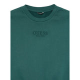 Guess Felpa Chiusa Girocollo tinta unita con Logo Verde per Bambino L5YQ22KAV34 VERDE GUESS 