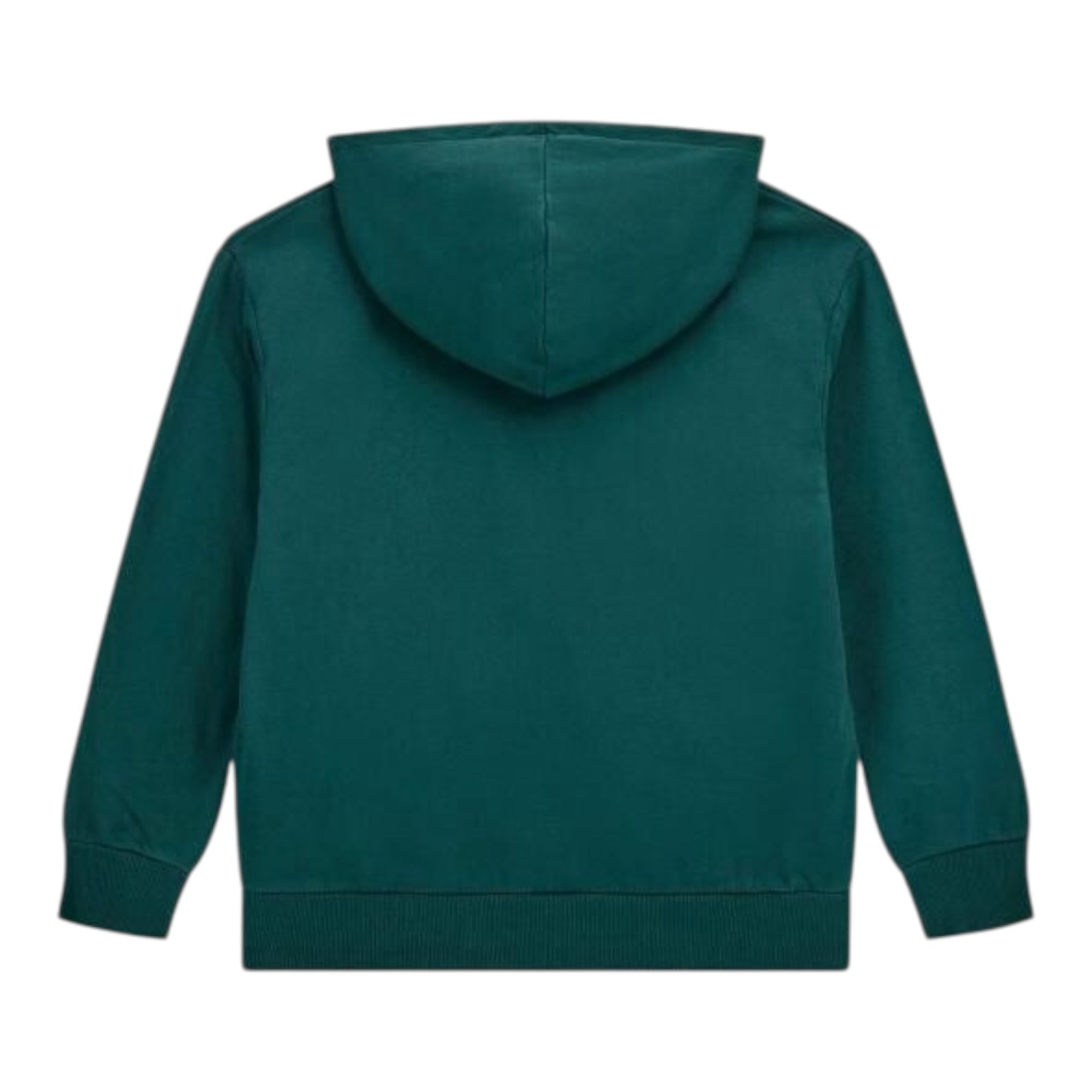 Guess Felpa Chiusa con Cappuccio tinta unita Verde per Bambino L5YQ25KAV34 VERDE GUESS 