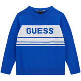 Guess Maglia tinta unita con Stampa Cobalto per Bambino L5YR01Z0140 COBALTO GUESS 