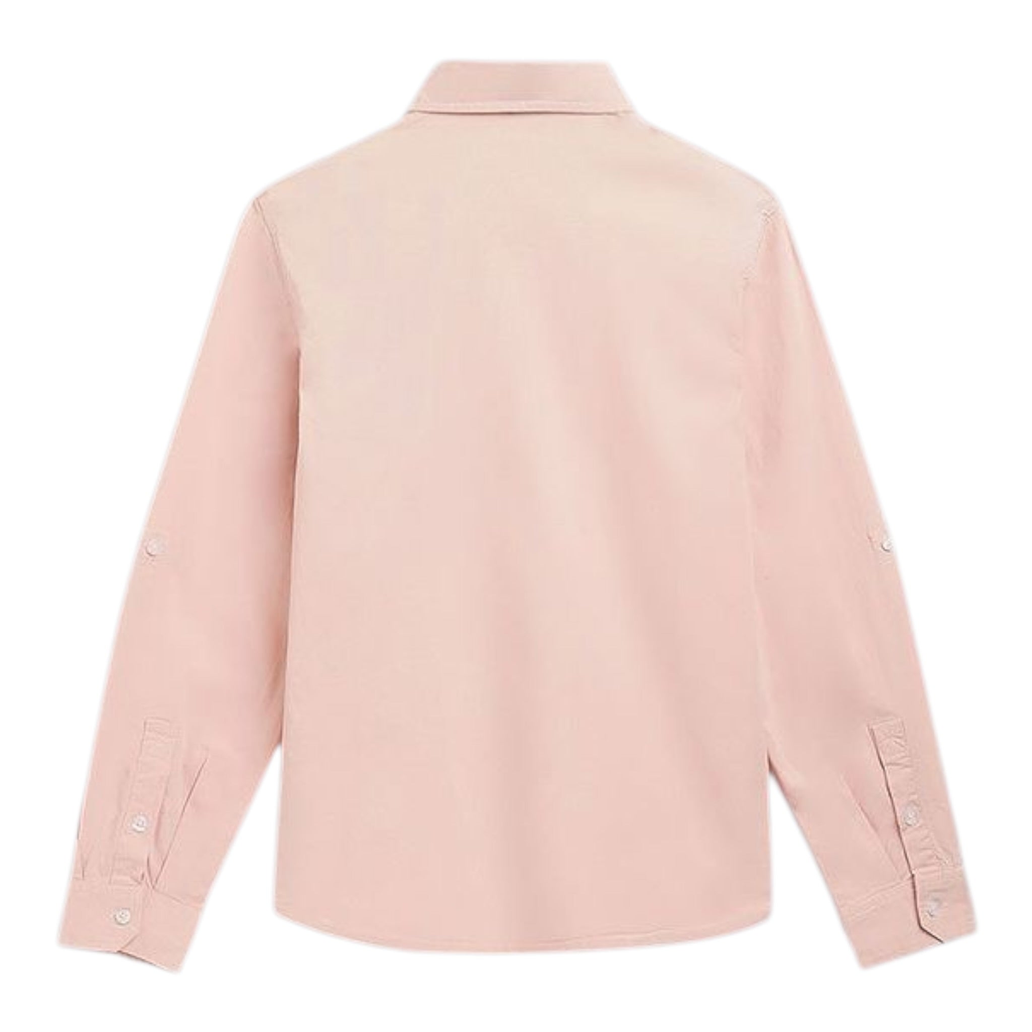 Guess Camicia tinta unita con Logo Rosa per Bambino L81H14WE5W0 ROSA GUESS 