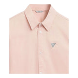 Guess Camicia tinta unita con Logo Rosa per Bambino L81H14WE5W0 ROSA GUESS 