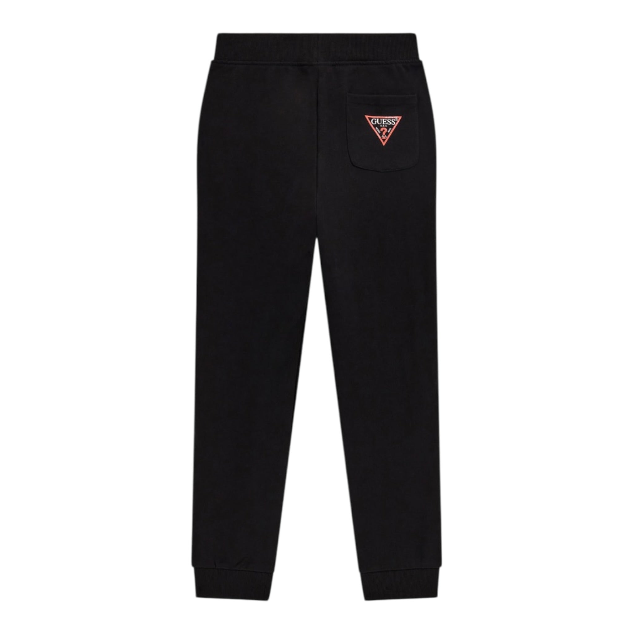 Guess Pantalone tinta unita con Elastico In Vita Modello Tuta Nero per Bambino L93Q24KAUG0 NERO GUESS 