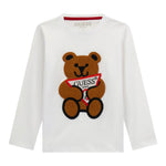 Guess Shirt tinta unita con Logo Bianco per Neonato N0BI26I3Z00 BIANCO GUESS 