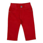 Guess Pantalone tinta unita con Elastico In Vita Rosso per Neonato N3BB04WFPPAN ROSSO GUESS 