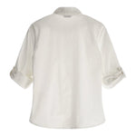 Guess Camicia tinta unita con Stampa Bianco per Bambino N3YH04WE5W0 BIANCO GUESS 