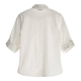 Guess Camicia tinta unita con Stampa Bianco per Bambino N3YH04WE5W0 BIANCO GUESS 