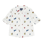Guess Camicia tinta unita con Applicazioni Bianco per Neonato N4YH00WBHQ0N BIANCO GUESS 