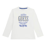 Guess Shirt tinta unita con Stampa Bianco per Neonato N4YI30K8HM4 BIANCO GUESS 