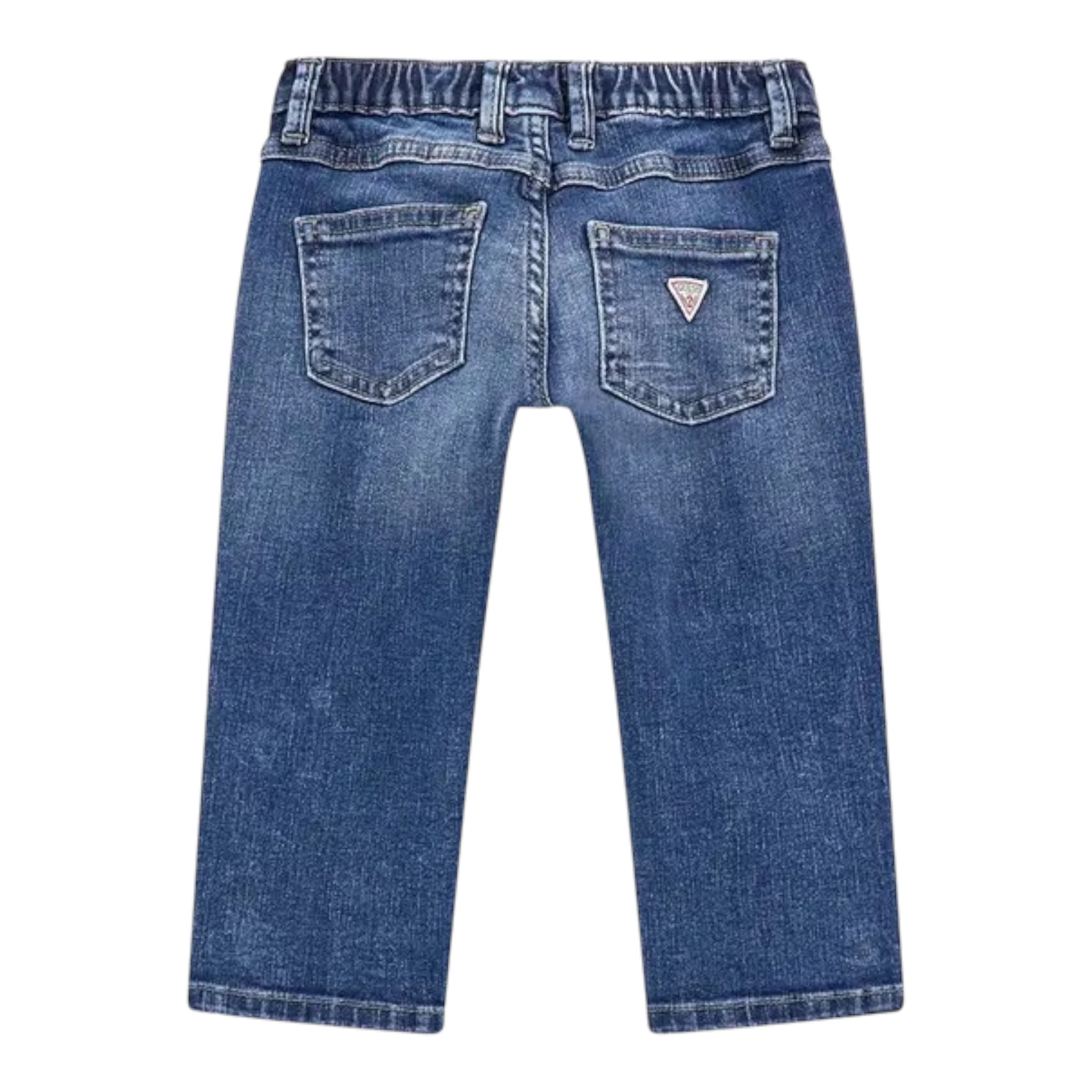 Guess Jeans tinta unita con Elastico In Vita Blu per Bambino N5BA00D46T0 BLU GUESS 