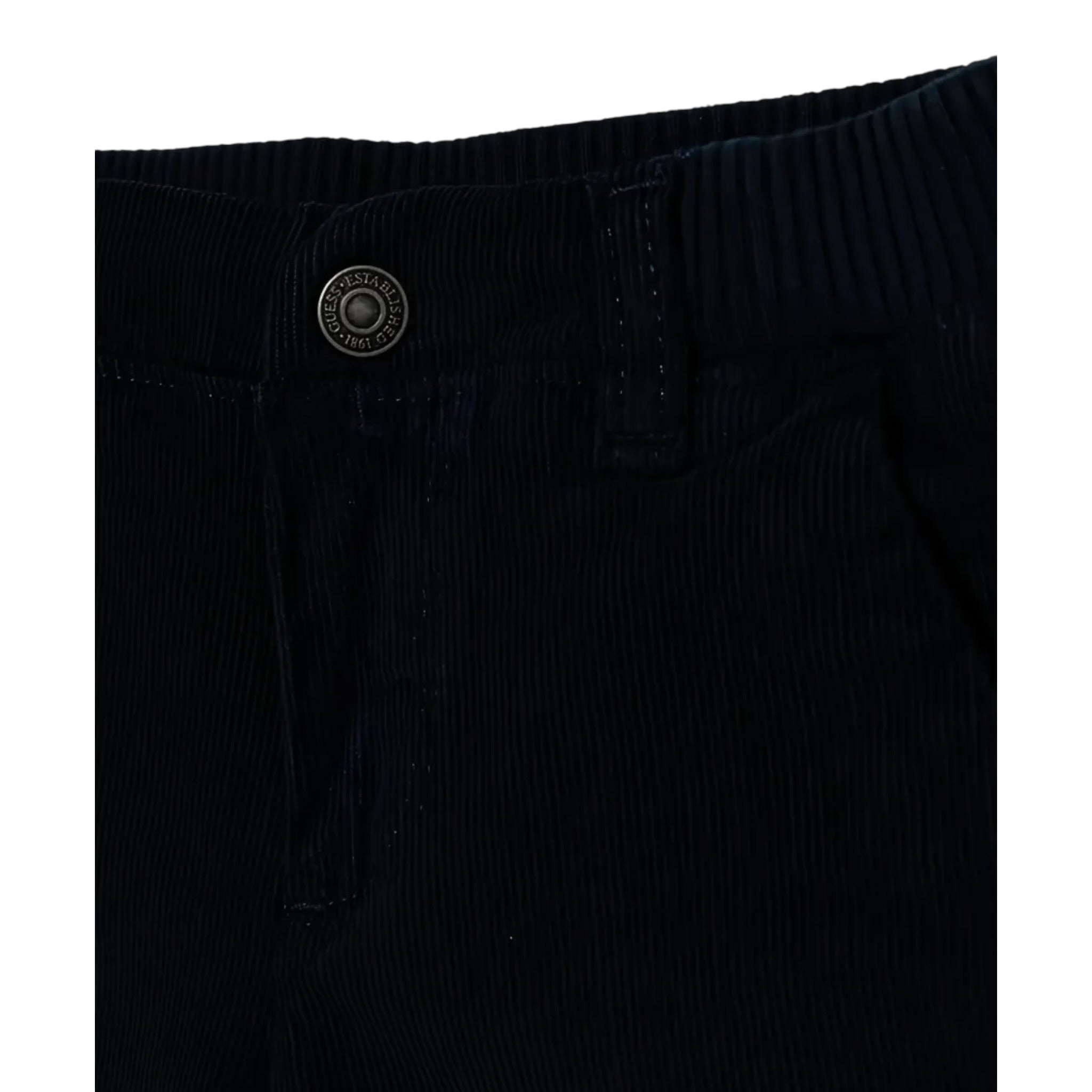 Guess Pantalone tinta unita con Elastico In Vita Blu per Bambino N5BB00WI250X BLU GUESS 