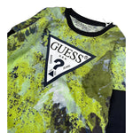 Guess Shirt tinta unita con Fantasia E Maniche In Contrasto Verde per Bambino N5BI03I3Z14 VERDE GUESS 