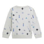 Guess Felpa tinta unita Girocollo con Stampa Grigio per Neonato N5BQ03KAX74 GRIGIO GUESS 