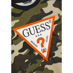 Guess Felpa tinta unita con Fantasia Militare Verde per Bambino N5BQ05KAD74 VERDE GUESS 